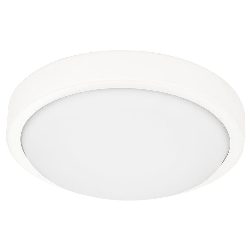 Ventilateur de plafond à DEL 1 lumière, Blanc
