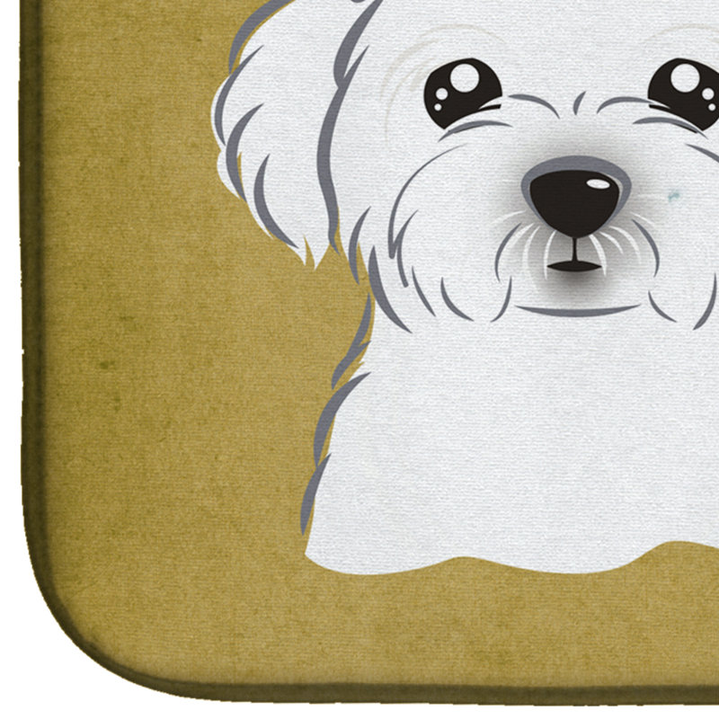 Tapis de séchage au chien en maltais