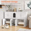 Meuble-lavabo pour chat caché 58 po avec lit double en sisal