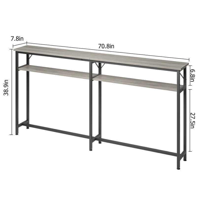Preiser Console Table, Gray