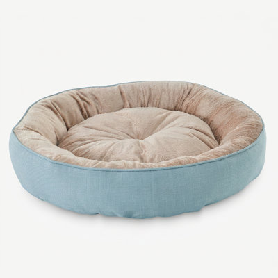 Plush Round Bolster Cuddler Nest Pet Bed