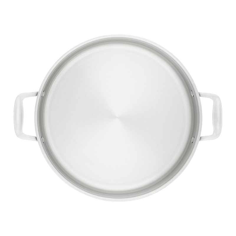 Stellar Profile Matte 2.5L Stainless Steel (18/10) Round Braiser with Lid