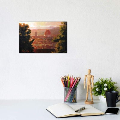 " Florence, Italy - the Duomo from a Distance " Oil Painting