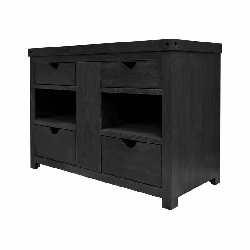 Base de meuble-lavabo simple 48 po Vintner, Noir
