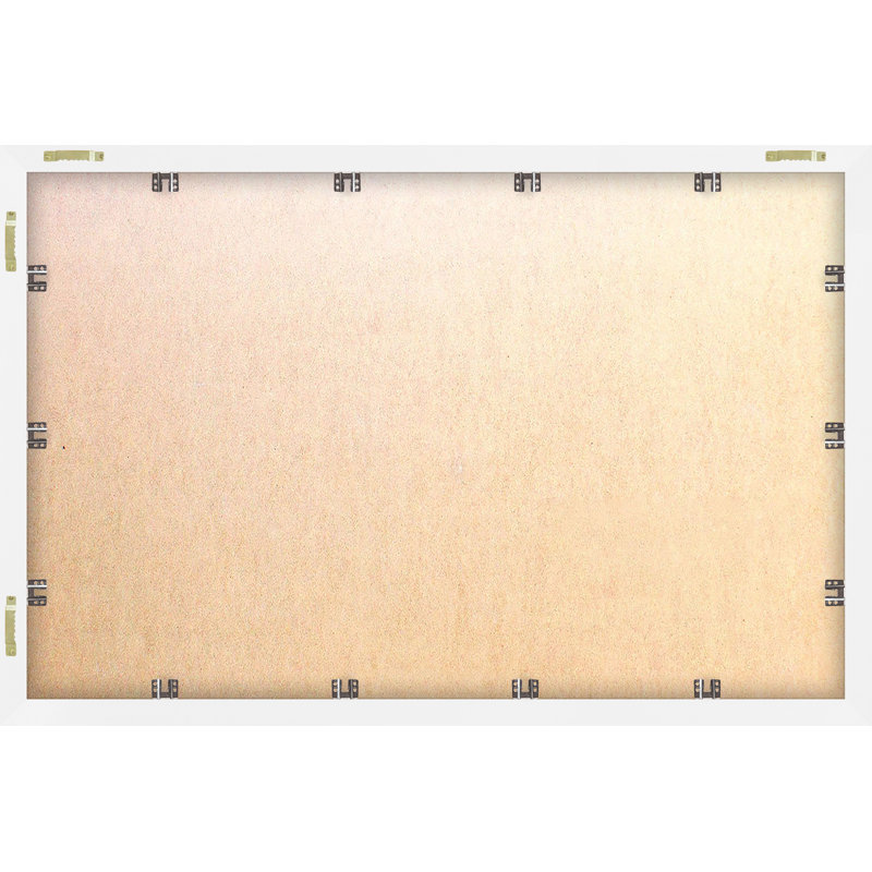 Framed 12x8 White and Blue Canvas Print for Kids