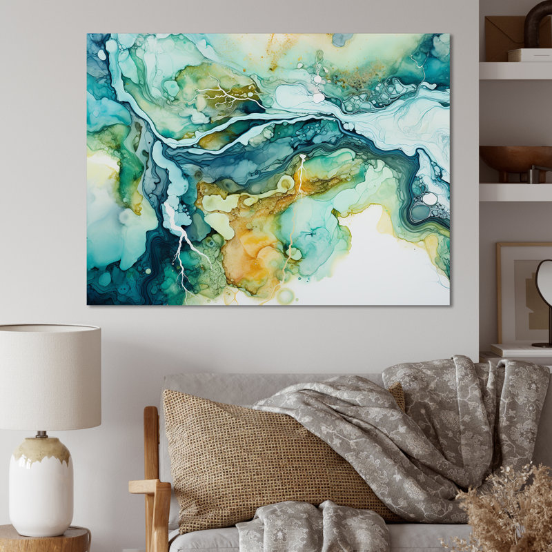 «Dreamscape Lakes Rivers», impression sur toile, Toile tendue, H 12 po x l 20 po