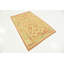 Tapis de zone en laine brun/vert/brun 3 pi 7 po x 5 pi 8 po one-of-kind-noué la main Elland