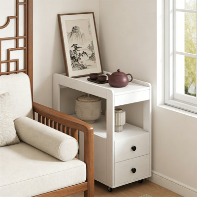 65cm W Manufactured Wood Bedside Table