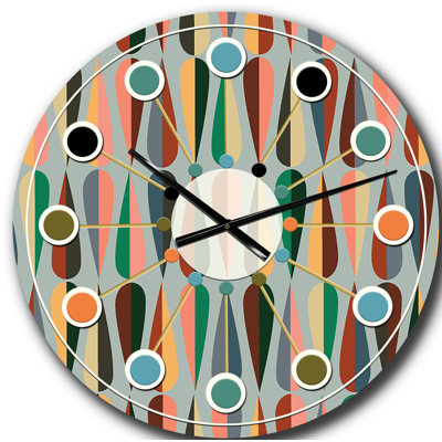 Horloge murale rétro rétro G9 - Mid-Century