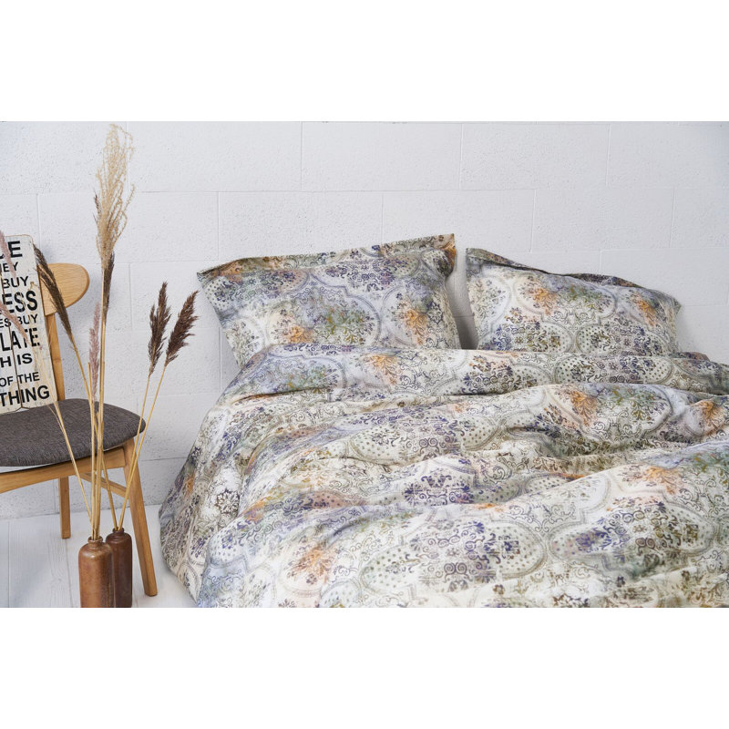 Corbitt Abstract Duvet Cover Set with Pillowcases, 155 x 220cm Duvet Cover + 1 Pillowcase