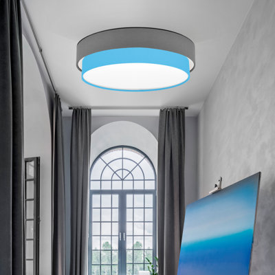 Avory Fabric Flush Mount