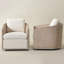 Ensemble de 2 chaises pivotantes en bois de lin massif-637465875