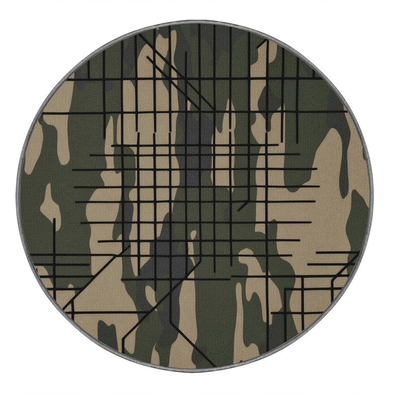 Apex Gridlock Rug, Round 5'