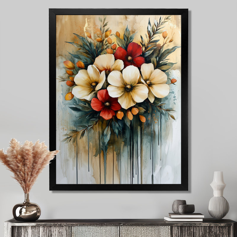 Goodwin - Abstract Wall Art Prints, Black, 20" H x 12" W, Reproduction encadrée d'une seule photo