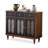 Black&Walnut Solid Wood Shoe Storage Bench
