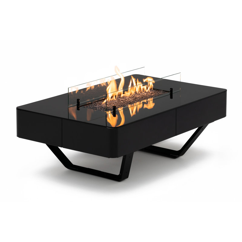 Table de foyer d'extérieur au propane H 18,1 po x l 41,7 po Djaun