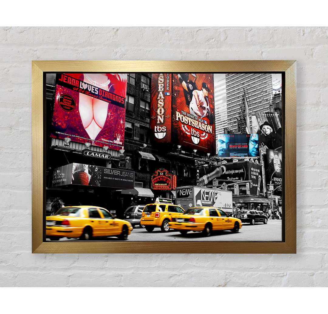 Gerahmter Kunstdruck New York City Broadway Plakate