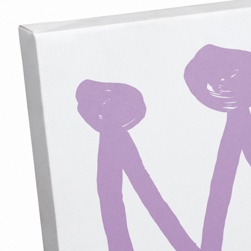 Art sur toile little princess Brewer, H 14 po x l 11 po x P 1,25 po, Mauve