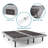 Crosbyton Massaging Adjustable Bed with Wireless Remote-2043827547