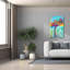 «Pink Flamingo» par Dean Russo, art mural sur toile-1258926624