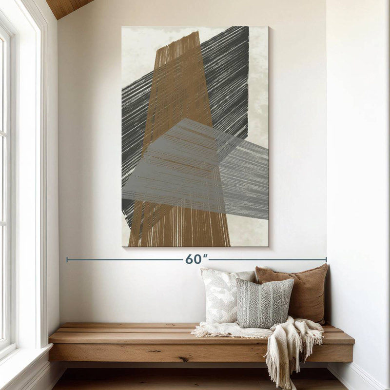 Avery Triangle Stripes I, 51" H x 34" W