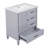 Bathroom Vanity With Sink, Bathroom Cabinet With Door & Drawers, Solid Wood Legs & Mdf Board, Adiustable Foot Pads, Grey