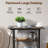Narrow edge table with USB-C charging station, three-layer thin edge table with magazine rack