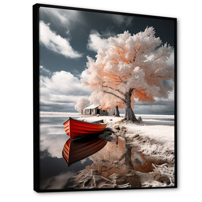 Bateau sur toile Larnette, Suède rouge, Suède