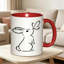 1pc Cute Rabbit Ceramic Coffee Mug Coffee Cup Tea Mug Halloween Gift for Reading great for reading sessions can hold Tea Milk.