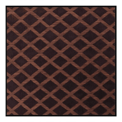 Tapis noir en treillis lavable à la machine