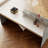 Modern 2-Tier Home Bar with Spacious Counter & Shelves