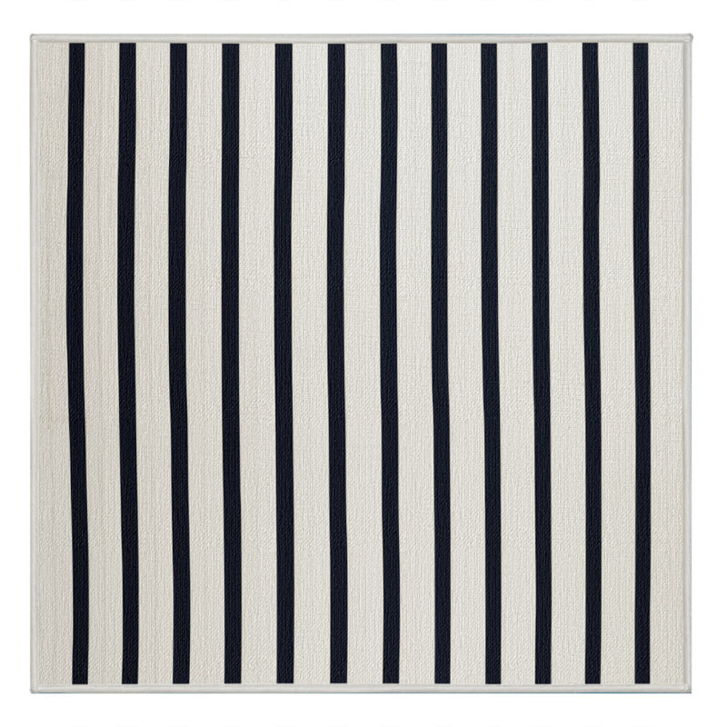 Washable Picket Fence Farm Area Rug, Square 5'