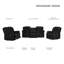 Ensemble de salon inclinable 3 pièces Monchat-1845050856