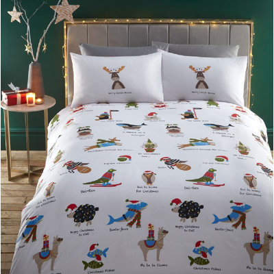 Yusuf Polyester No Pattern Duvet Cover Set with Pillowcases Included