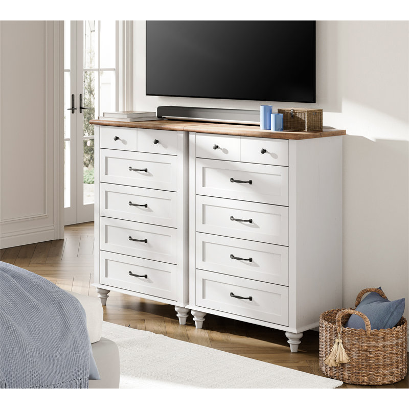 Cameryn Kids 10 - Drawer Dresser, White