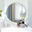 Miroir mural 24 po HD noir avec cadre en alliage d'aluminium, pour une belle salle de bain et au-delà-121086532