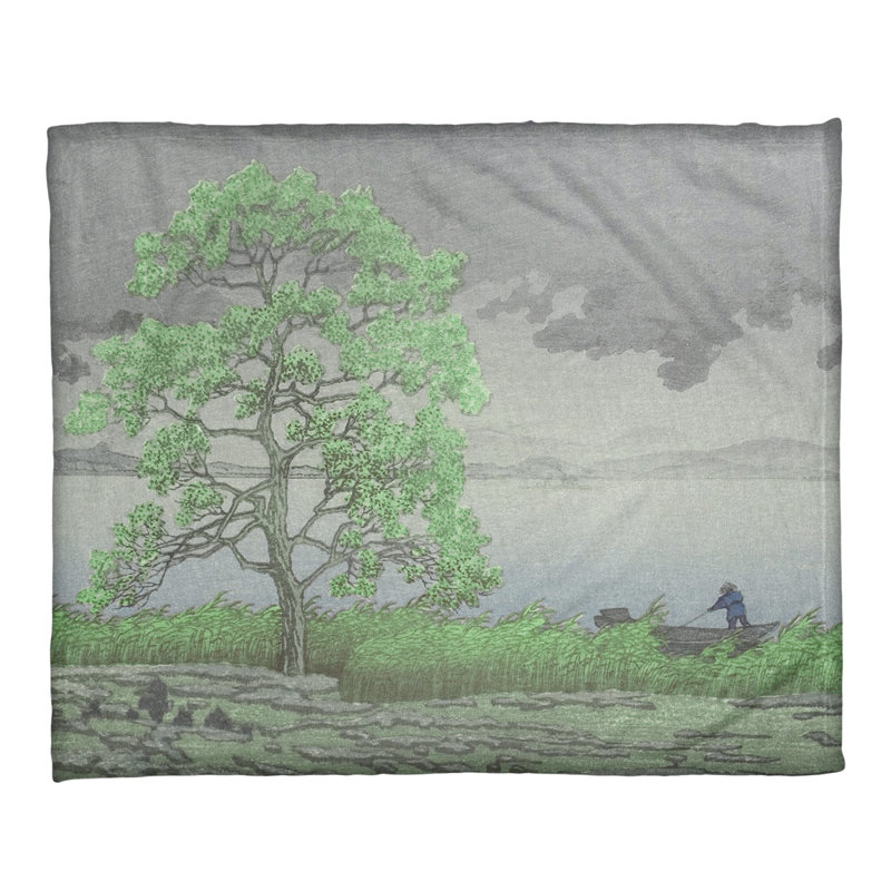 Sewn Throw Blanket, Green