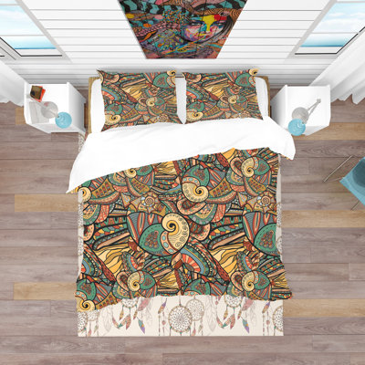 Ensemble de housse de couette bohème et éclectique