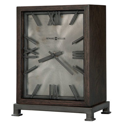 Roman Numeral Metal Quartz Movement / Crystal Tabletop Clock in Metal