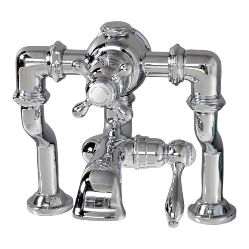 Robinet de baignoire thermostatique Offset, Chrome
