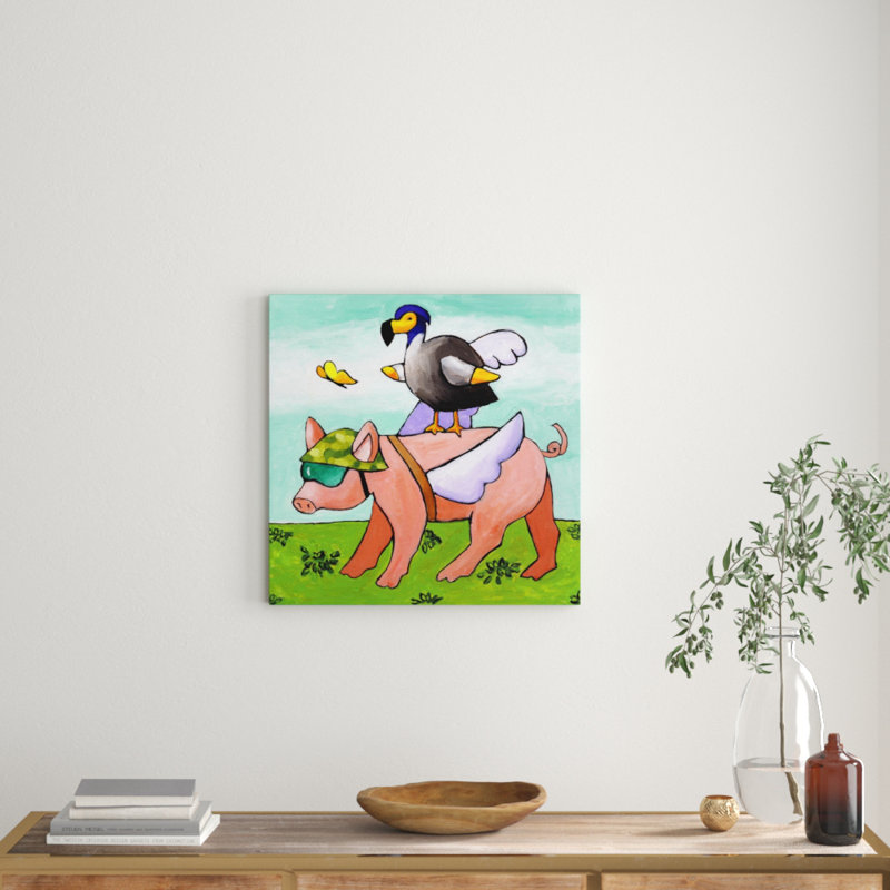 Janet Nelson - Wrapped Canvas Painting, 61cm H x 61cm W x 3.81cm D