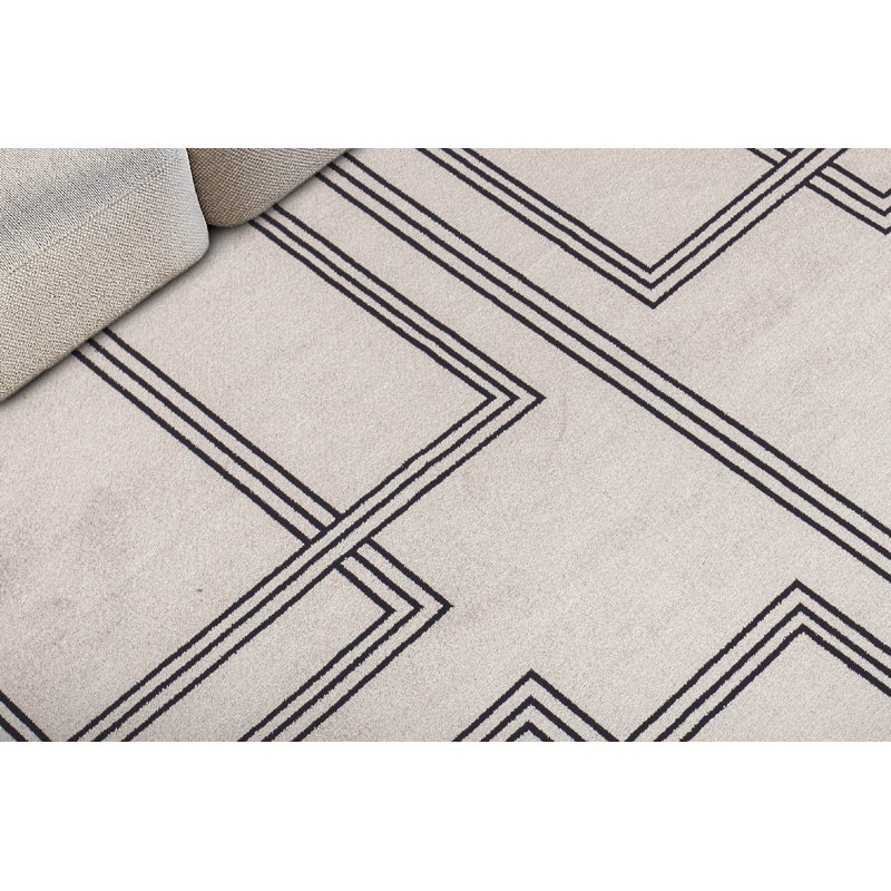 Luxueux tapis tissé à la machine, couleur crème, 30,7 po x 59,1 po | 100% polyester, hauteur des poils: 0,3 pouce, 2900 gr / m² | Base en coton durable, 384 000 points de fil | Facile à nettoyer, parfait pour le salon et la chambre à coucher