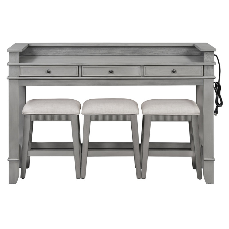 Modern Farmhouse Extendable Dining Table Set