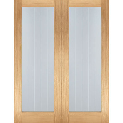 Mexicano Glazed Oak Internal Door Pair