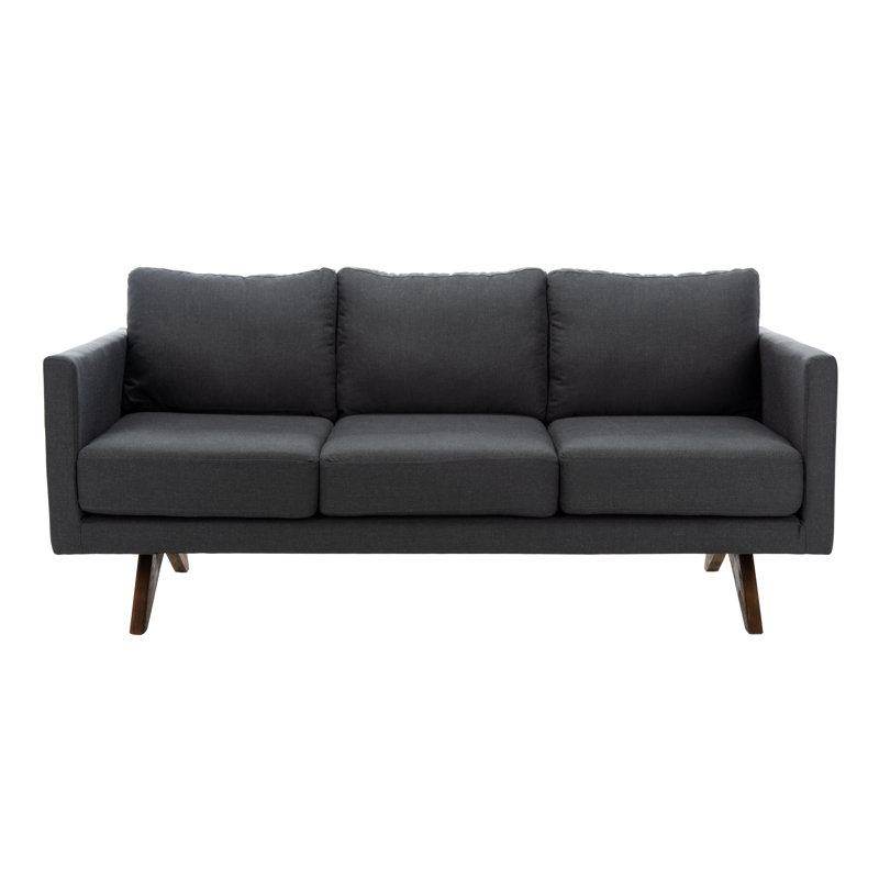 Frasier Upholstered 70.08'' Sofa, Dark Gray