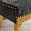 Chaises de salle à manger en chenille, style moderne avec pieds incurvés et garniture de rivets, confort rembourré pour la salle à manger / salon, sièges d'appoint avec tissu texturé et structure monobloc-827634952