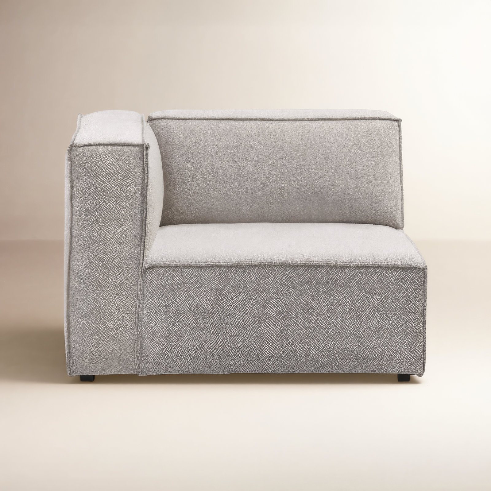 Shonnard Upholstered Armchair, Taupe Performance Boucle