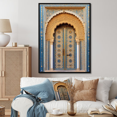 Morroco Palace Golden Doors IV - Countryside Framed Wall Art