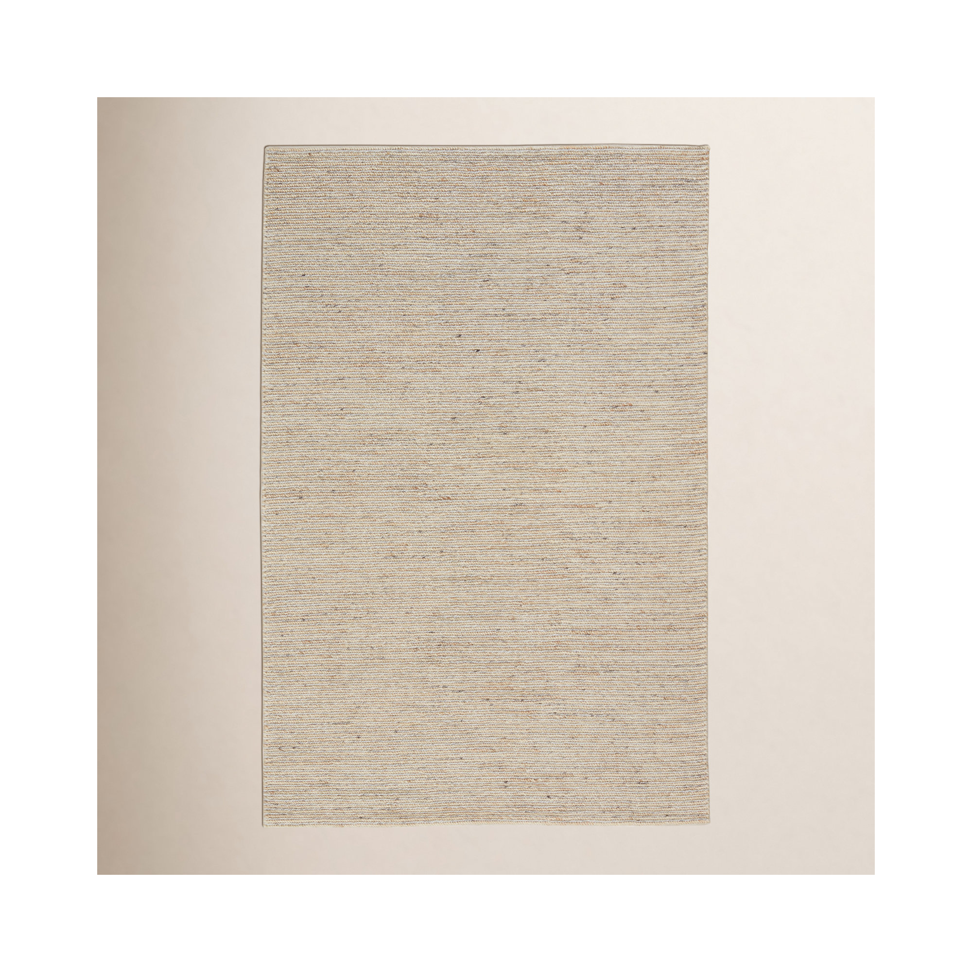 Caitlin Handmade Light Brown/Silver Rug, Rectangle 10' x 14'