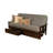 Stratford Full 79" Futon Frame and Mattress with Drawer Set-1607813746-1607813734
